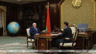 Photo of Lukashenko receives report from first deputy head of Belarus President Administration