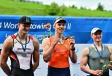 Photo of Belarus’ Yauheni Zalaty clinches bronze at 2024 World Rowing Cup II