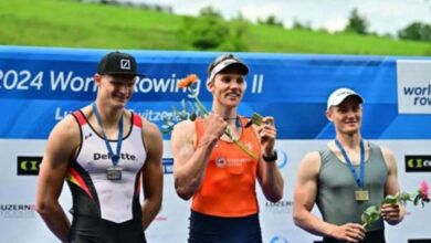 Photo of Belarus’ Yauheni Zalaty clinches bronze at 2024 World Rowing Cup II