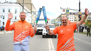 Photo of Torch relay of Children of Asia Games in Yakutsk | Belarus News | Belarusian news | Belarus today | news in Belarus | Minsk news | BELTA