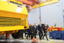 Photo of Russia’s top government official visits BelAZ, BelGee | Belarus News | Belarusian news | Belarus today | news in Belarus | Minsk news | BELTA